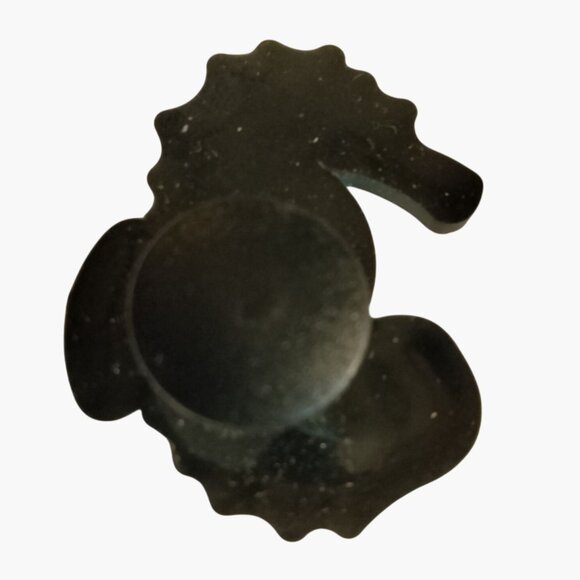 Seahorse Shaped Shoe Charm Blue - Picture 3 of 5